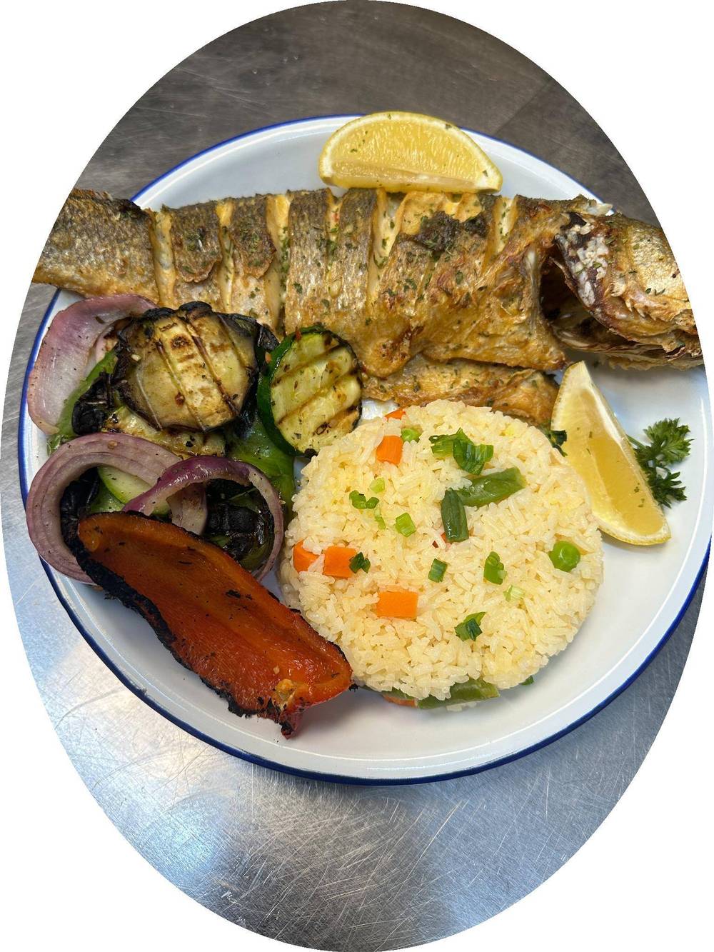 Whole Grilled Sea Bream