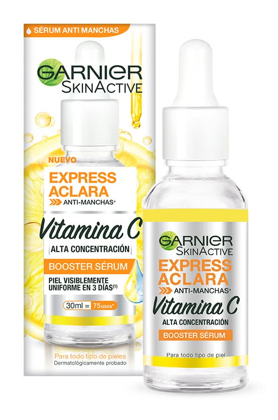 Garnier · Skin active booster sérum facial antimanchas con vitamina c (30 ml)