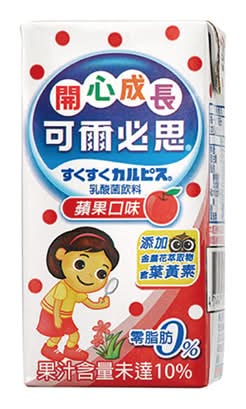 可爾必思蘋果乳酸菌飲料160ml