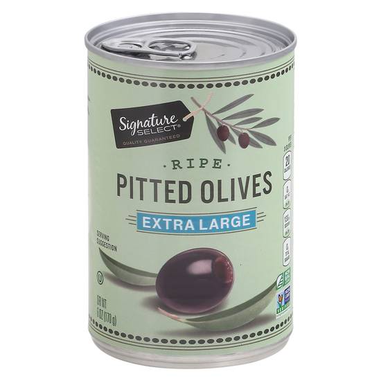 Signature Select Extra Large Ripe Pitted Olives (6 oz)