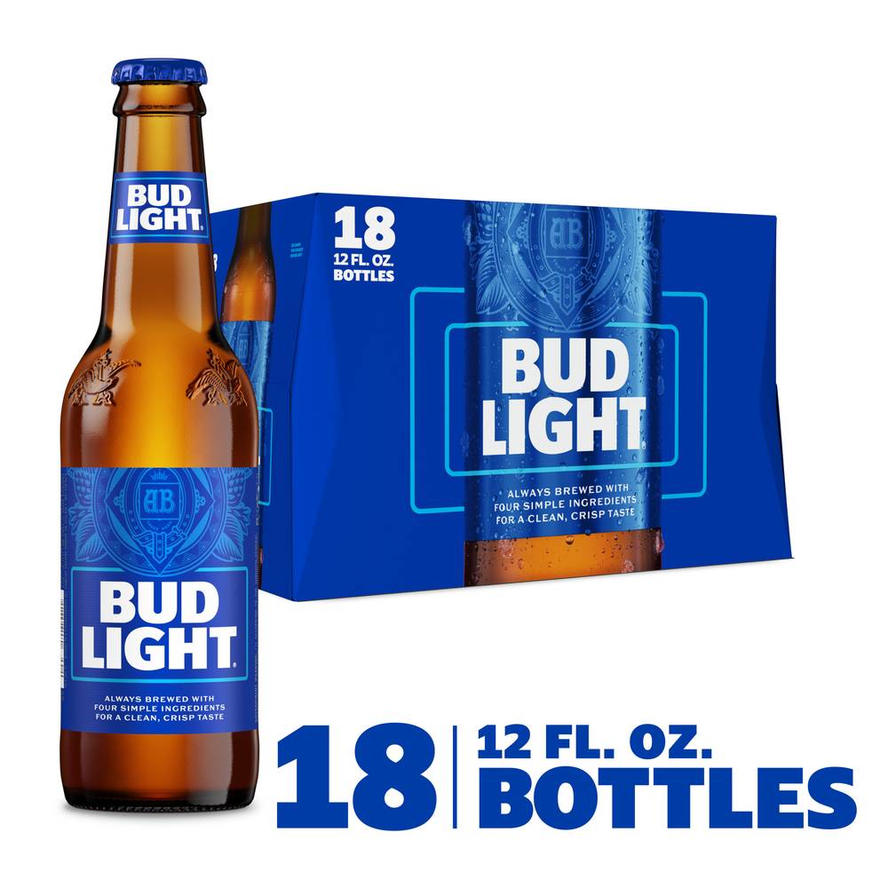 Bud Light Lager Beer (18 x 12 fl oz)