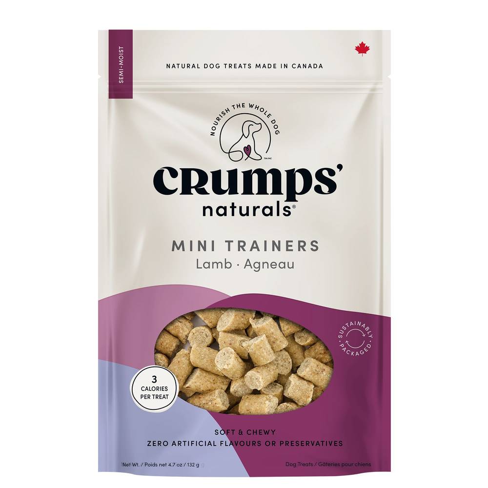 Crumps' Naturals Mini Trainers Dog Treats, Lamb (132 g)