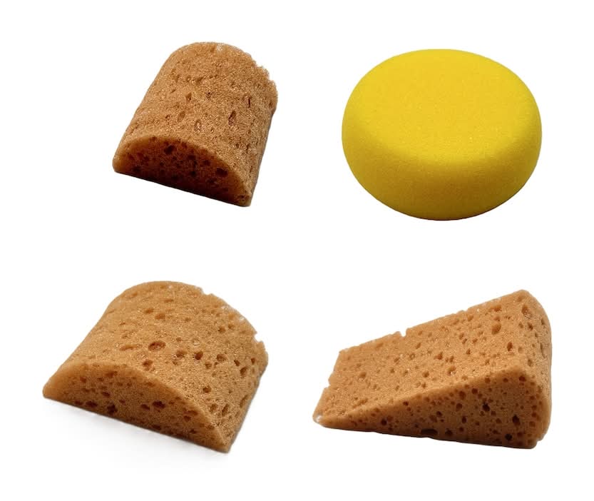 Crafter's Square Synthetic Sponges, Assorted Shapes, 4-pc Pack.
