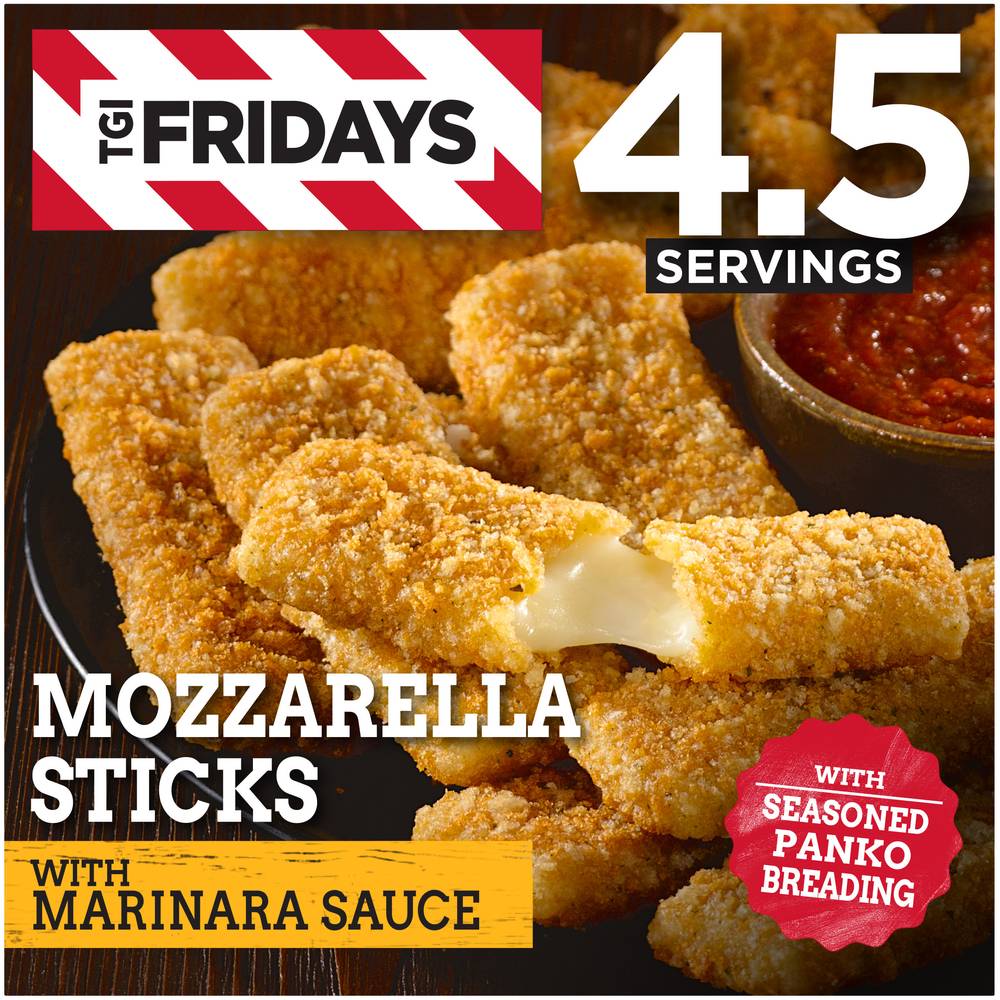 TGI Fridays Mozzarella Sticks With Marinara Sauce (1.09 lbs)