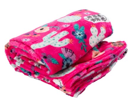 Printed Throw Blanket 50in x 60in Red