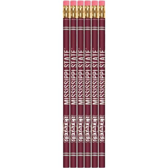 Mississippi State Bulldogs Pencils 6ct
