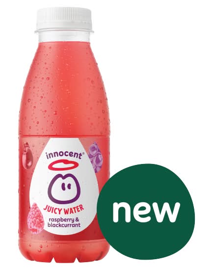 innocent Raspberry & Blackcurrant, Juicy Water (420ml)