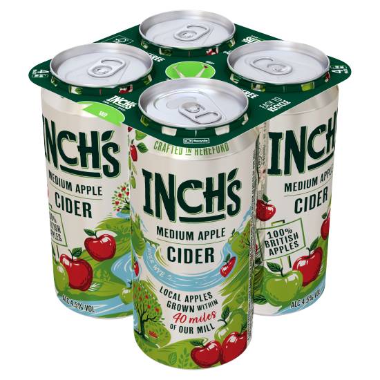 Inch's Apple Cider Cans 4 X 400ml