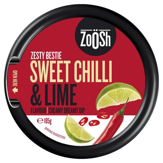Zoosh Zesty Bestie Sweet Chilli & Lime Flavour Creamy Dreamy Dip 185g
