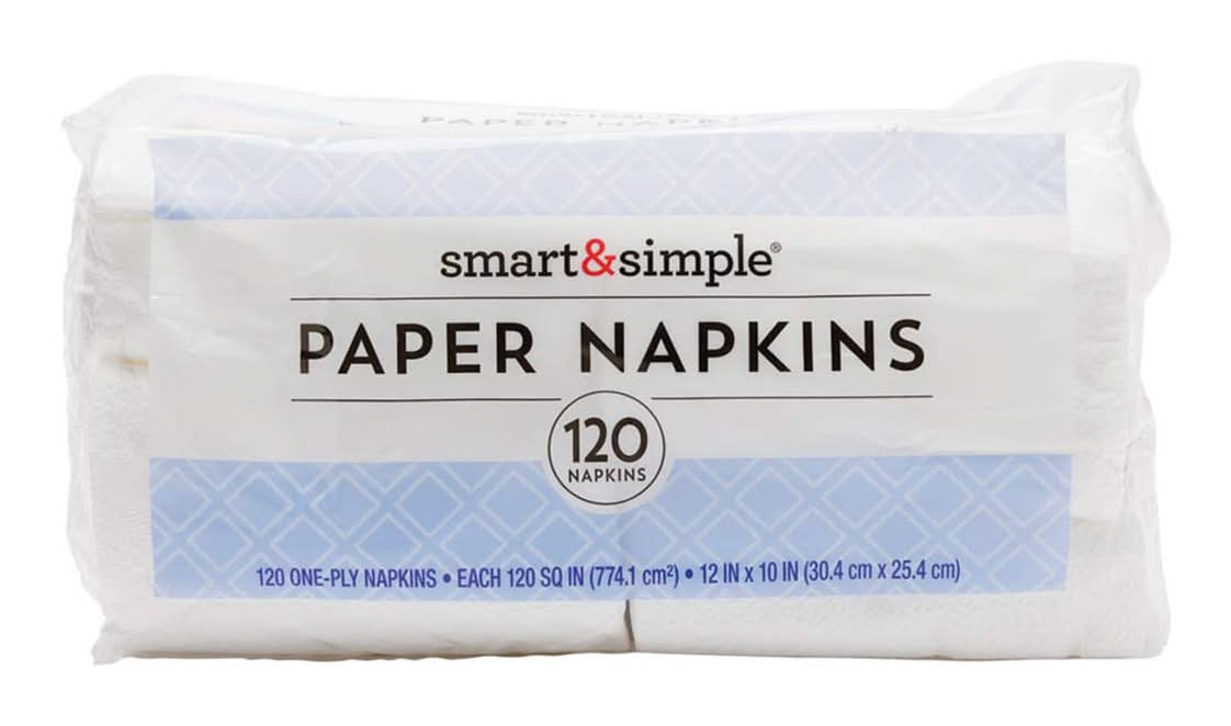 Smart & Simple Paper Napkins 12 In X 10 In 120 Ct