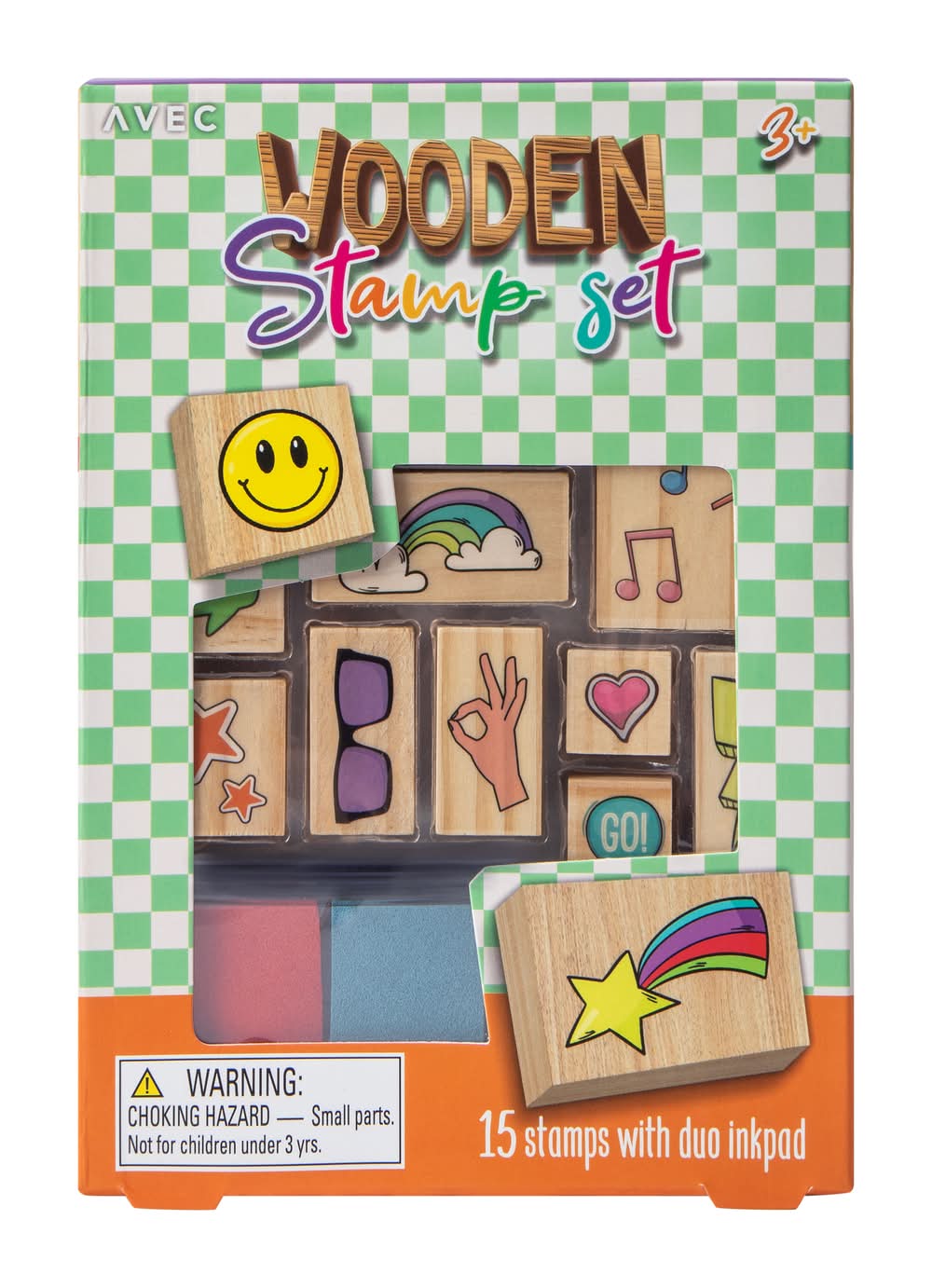 AVEC Wooden Stamp Set Green