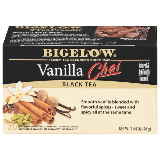 Bigelow Vanilla Chai Black Tea (20 ct)