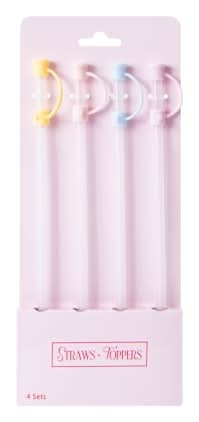 Straws + Toppers 4-Set