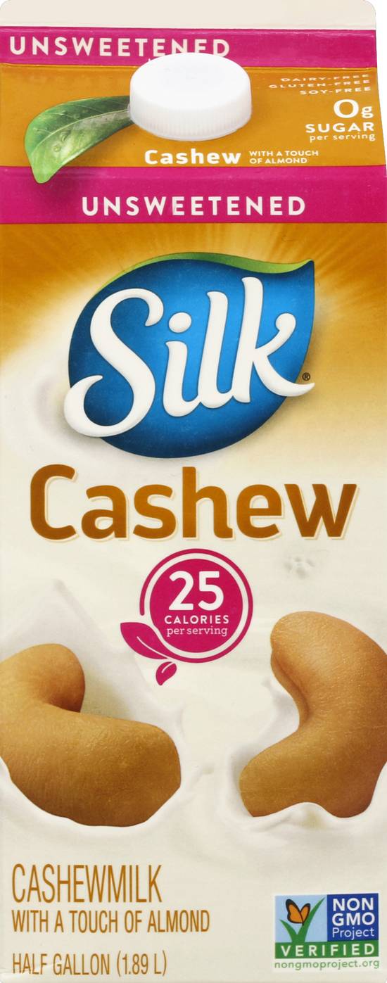 Silk Unsweet Creamy Cashew Milk (64 fl oz)