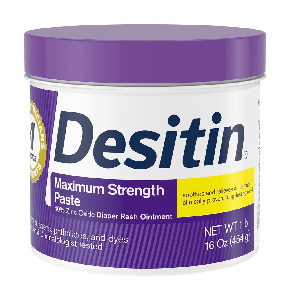 Desitin Maximum Strength Zinc Oxide Diaper Rash Cream (16 oz)