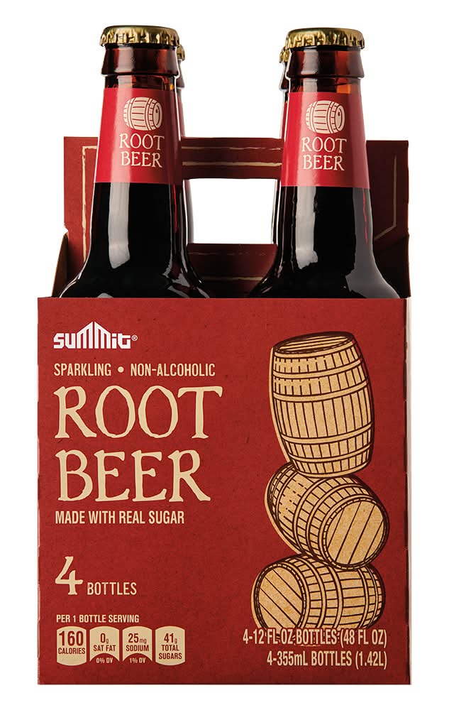 Summit Sparkling Root Beer (4 x 12 fl oz)
