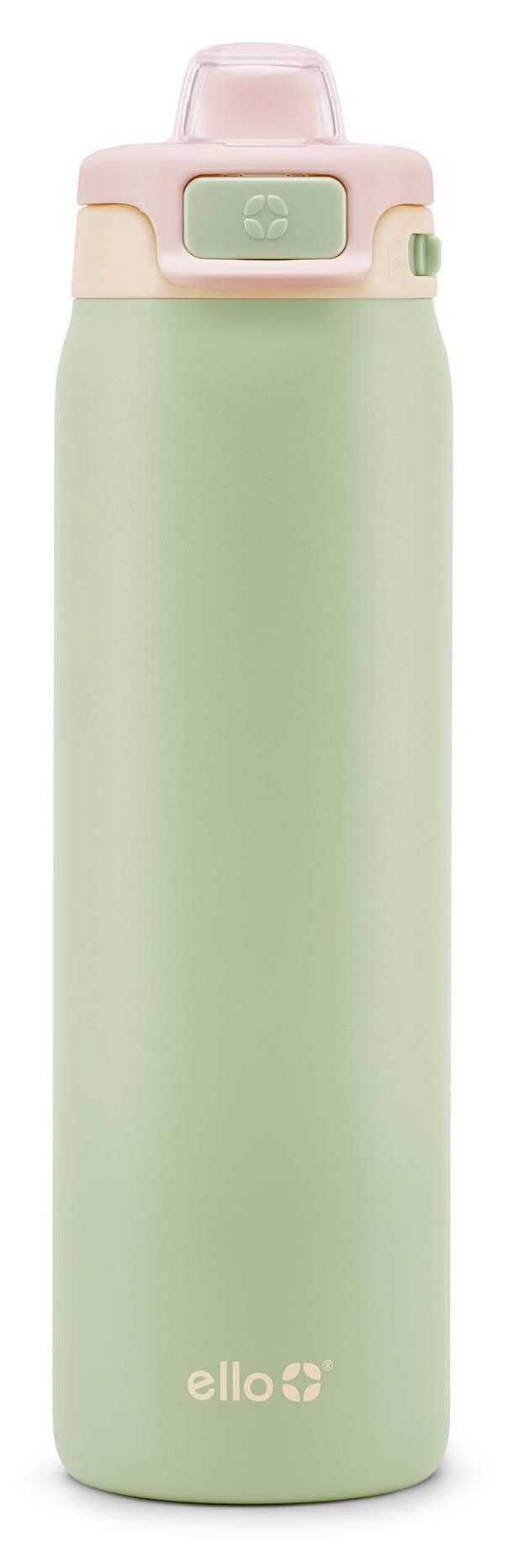 Ello Pop & Fill Stainless Steel Water Bottle 22 oz, Mint