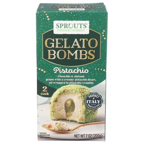 Sprouts Pistachio Gelato Bombs