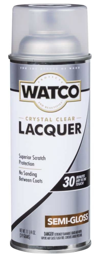 Watco 11.25 Oz. Clear Semi-Gloss Lacquer Wood Finish Spray