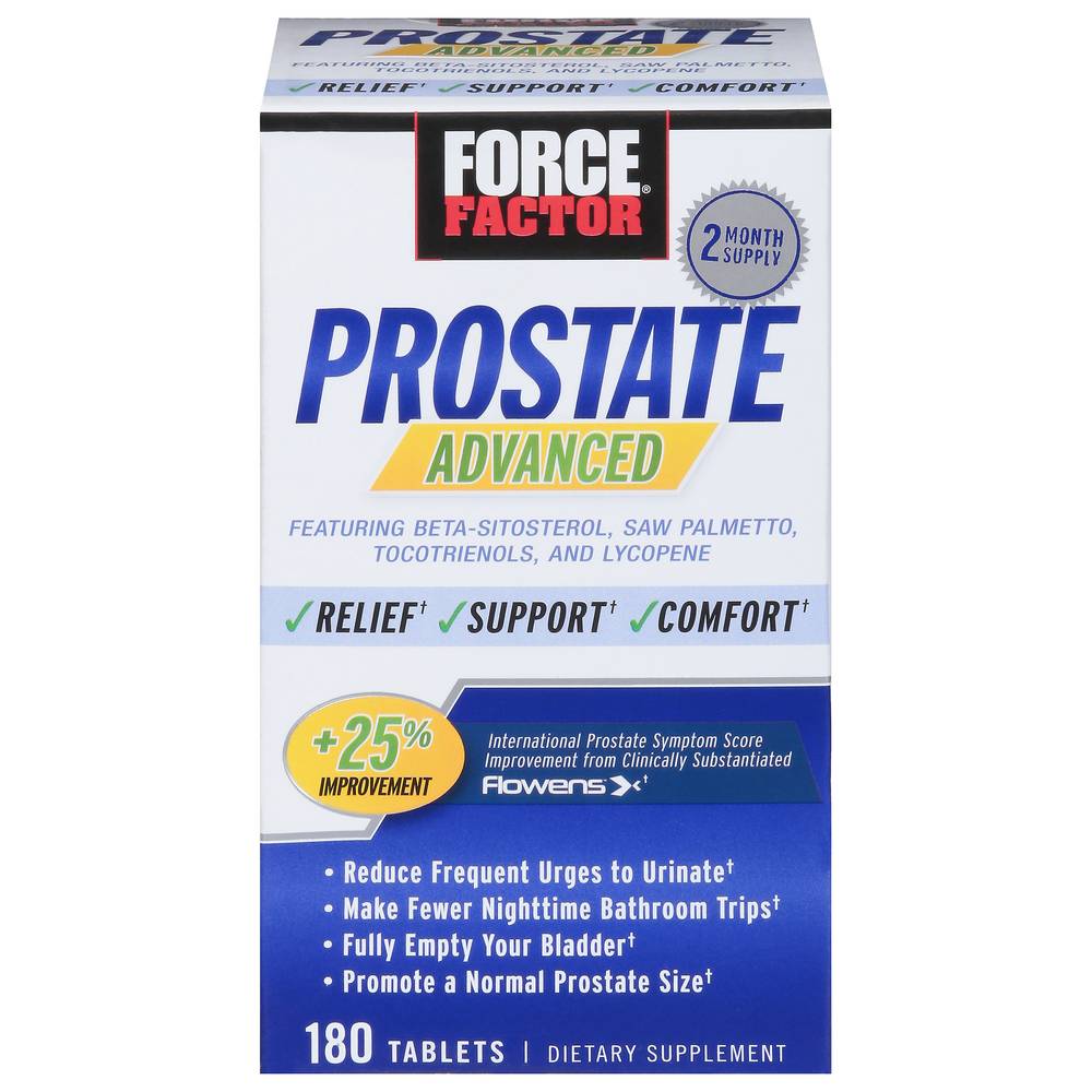 Force Factor Advanced Prostate Health Supplement For Men (11 oz, 180 ct)