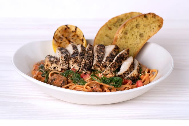 Creamy Tomato Chicken Linguine