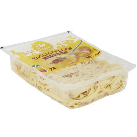 Carrefour Classic' - Pâtes fraîches tagliatelles aux œufs frais (350g)