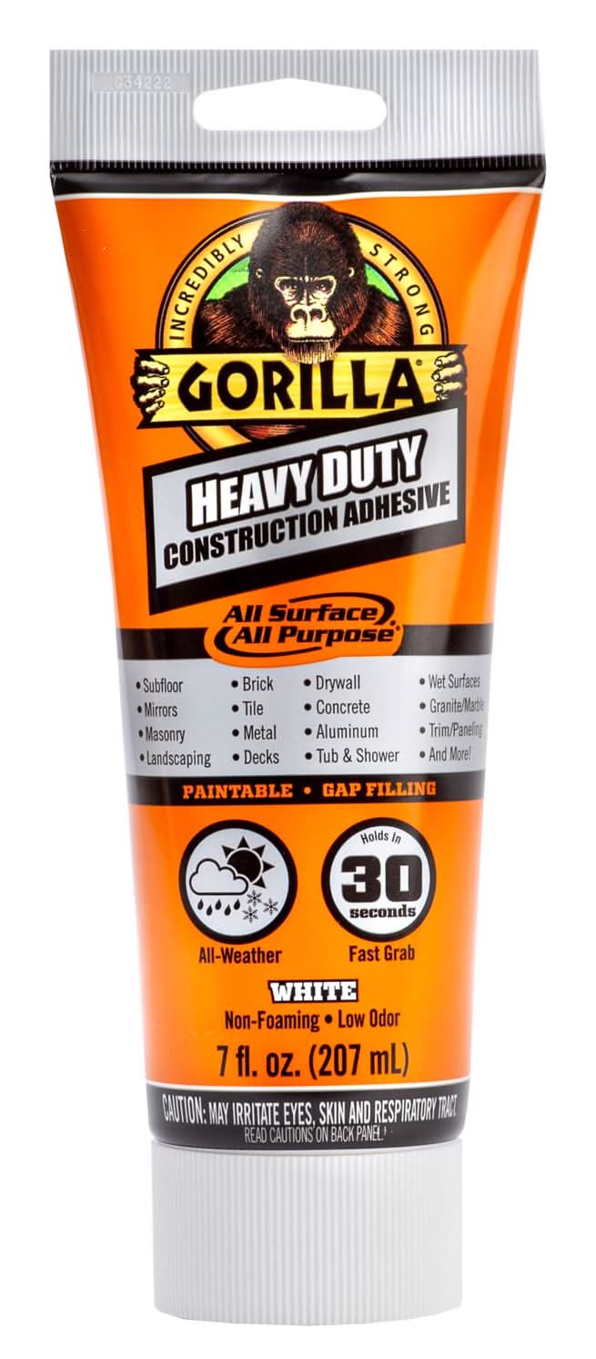 Gorilla All Purpose Construction Adhesive 7 Oz