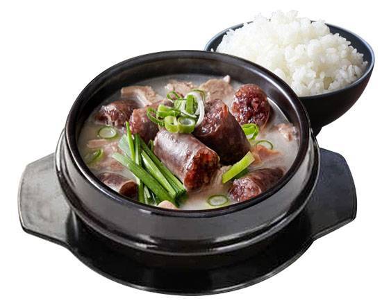 スンデクッパ(ライス付き)✨순대국밥🐷Sundae soup and rice