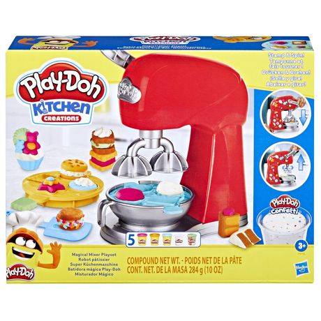 Play-Doh Kitchen Creations Magical Mixer Playset, Toy Mixer with Play Kitchen Accessories, Arts and Crafts for Kids