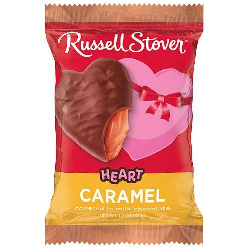 Order Russell Stover Valentine Chocolate Heart Caramel - 1.3 OZ food online from Walgreens store, Monroe on bringmethat.com