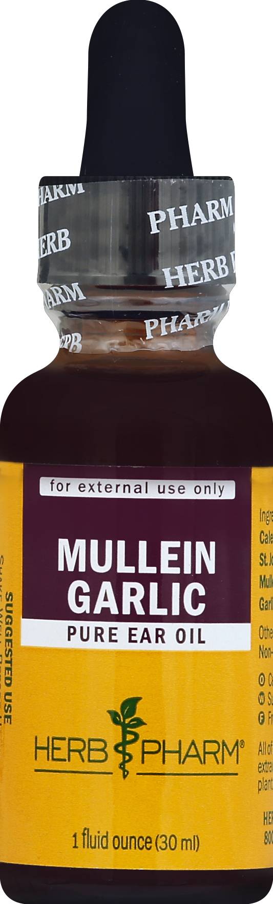 Herb Pharm Mullein Garlic Pure Ear Oil Supplement (1 fl oz)