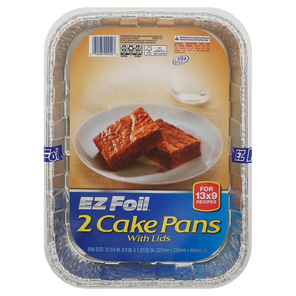 Ez Foil 12" X 9" Cake Pans