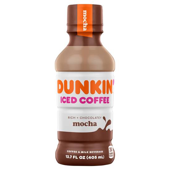 Dunkin' Mocha Rich Chocolatey Iced Coffee (13.7 fl oz)