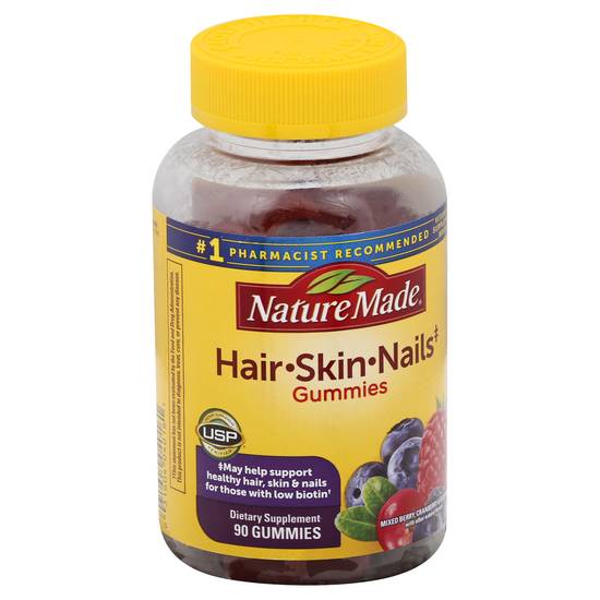 Nature Made Variety Flavor Hair Skin Nails Gummies (90 ct)