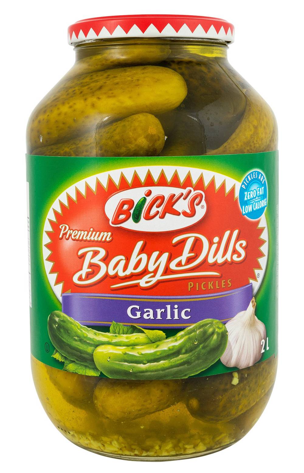 Bick'S Baby Dills Pickles, 2 L / Bick's Premium Baby Dills Pickles, Garlic (2 L)