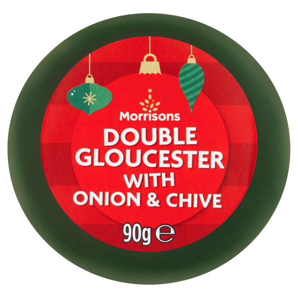 Morrisons Double Gloucester with Onion & Chive Truckle 90g