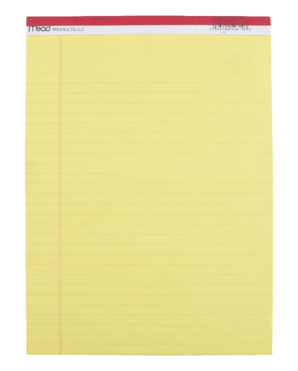 Mead 8.5 In. W X 11 In. L Legal Pad 50 Ct