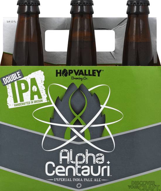 Hop Valley Brewing Co. Alpha Centauri Imperial India Pale Ipa Beer (6 pack, 12 fl oz)