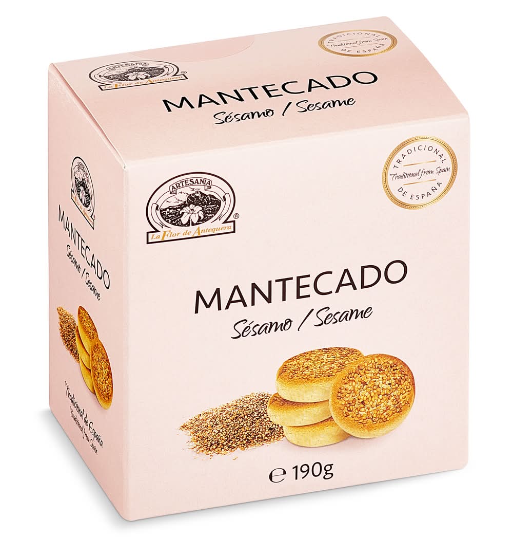 Mantecados De Sésamo La Flor De Antequera Caja 190 G