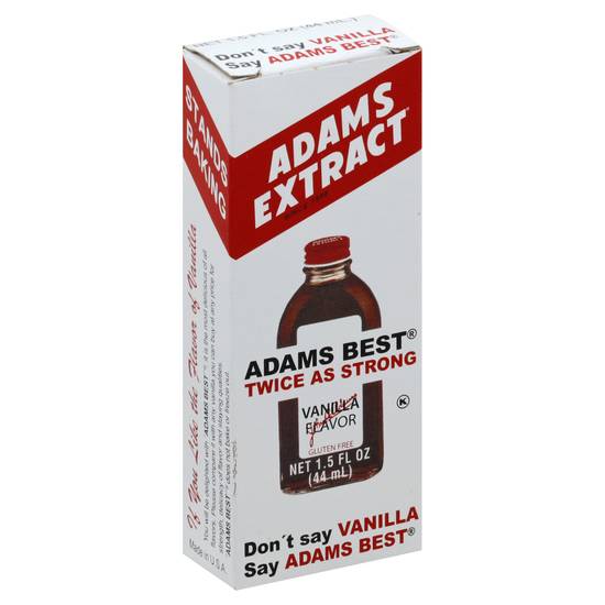 Adams Best Twice As Strong Vanilla Flavor Extract