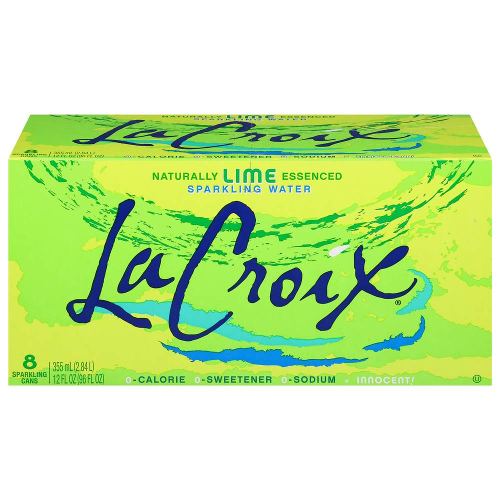 Lacroix Lime Sparkling Water (8 pack, 12 fl oz)