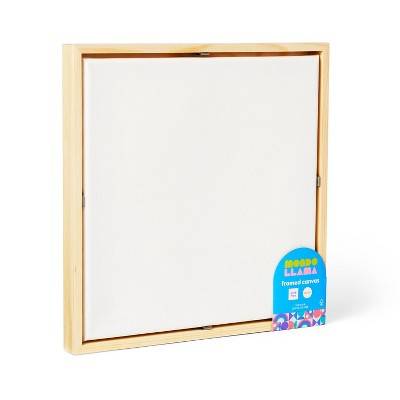 10"x10" Framed Canvas White - Mondo Llama™