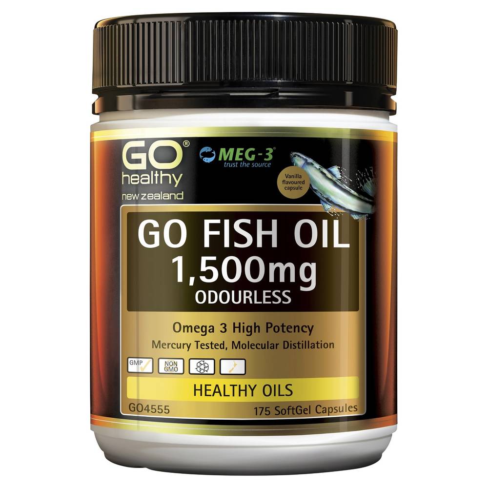 GO Healthy GO Fish Oil 1500mg Capsules 175s