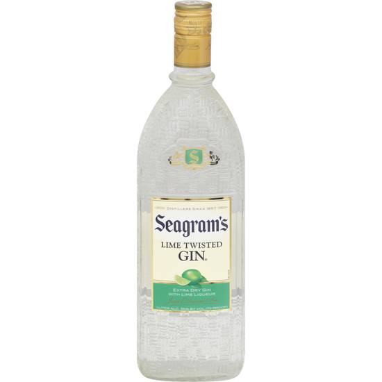 Seagram's Gin Twisted Lime (1L bottle)