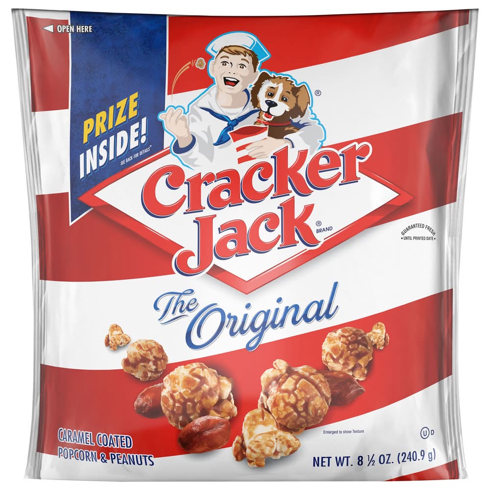 Cracker Jack The Original Popcorn, Caramel Coated & Peanuts (8.5 oz)