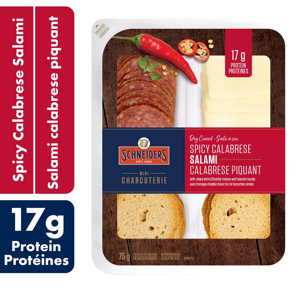 Schneiders Dry Cured Spicy Calabrese Salami Snack Kit (75 g)