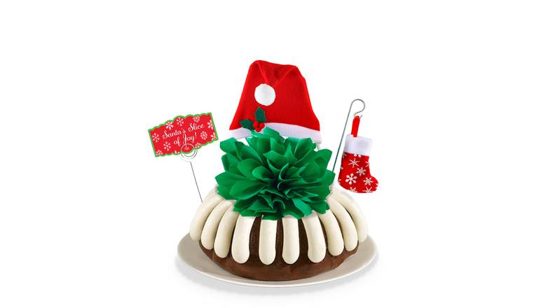 Santa's Slice of Joy 8" Decorated Bundt Cake