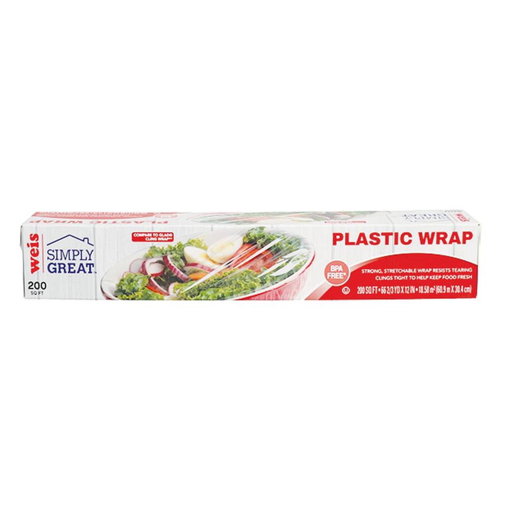 Weis Simply Great Clear Plastic Wrap