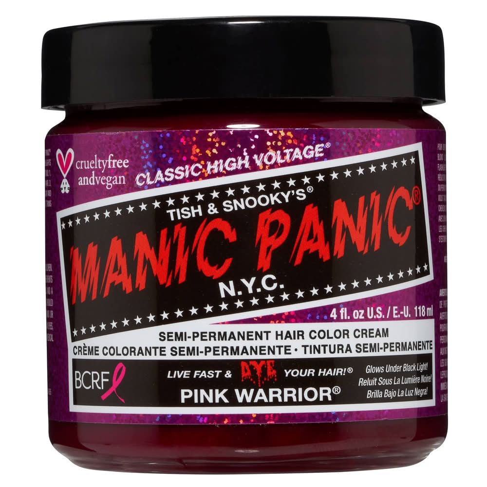 Manic Panic Classic Temporary Hair Colo Cream, Pink (4 fl oz)