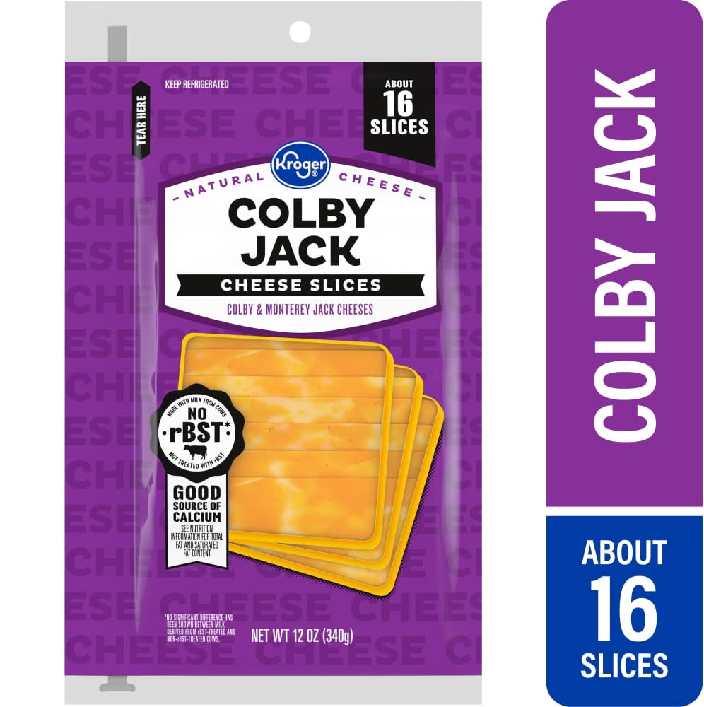 Kroger Colby Jack Cheese Slices (12 oz)
